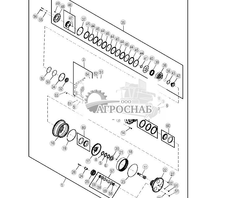 Компоненты бортового редуктора, длинная гусеница, стандартная гусеница ( - 164780) - ST903775 45.jpg